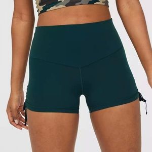 NWT OFFLINE By Aerie Real Me High Waisted Ruched Tie 3" Bike Short Size: Small